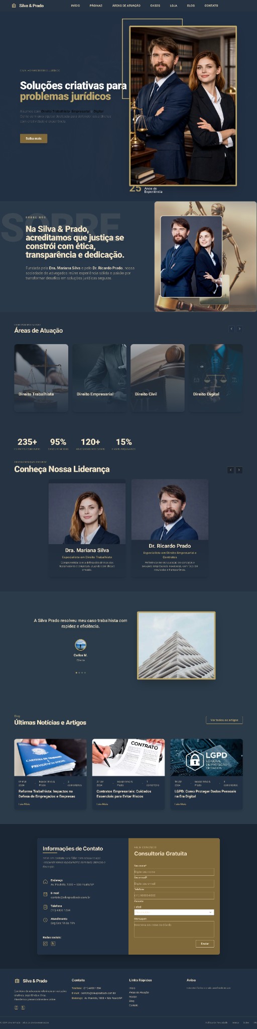 Landing page para escritório de advocacia 2