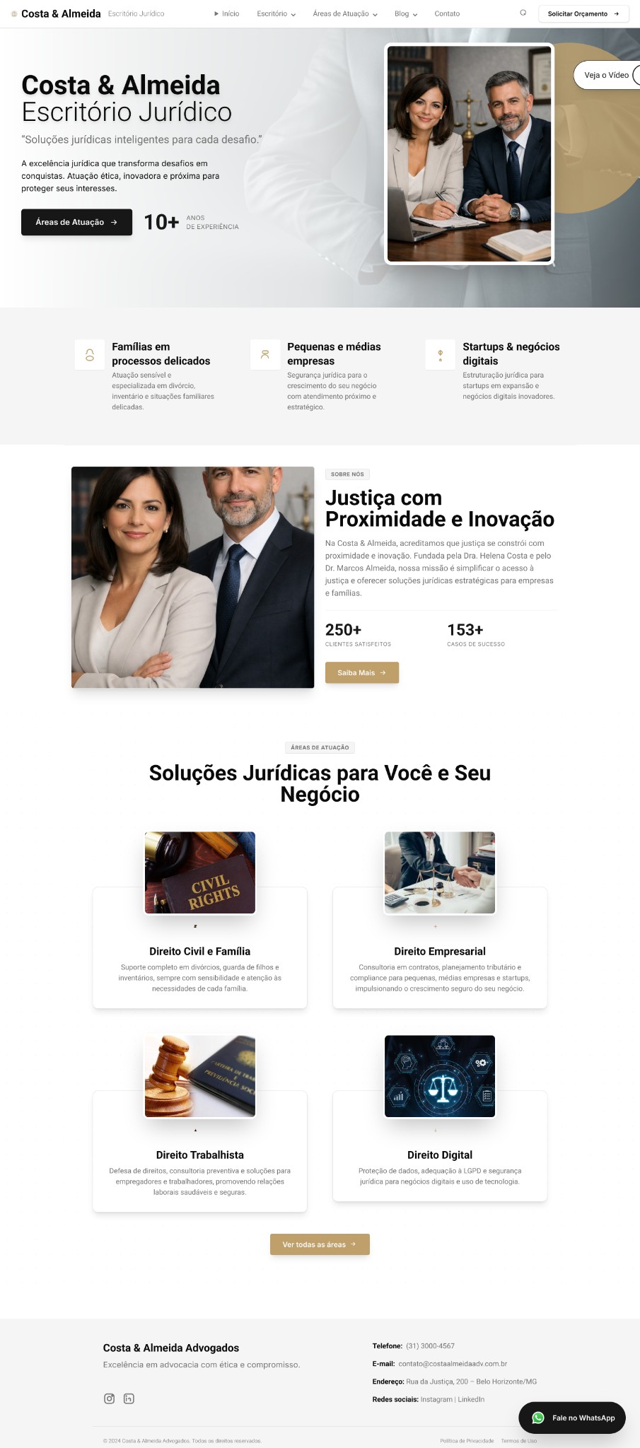 Landing page para escritório de advocacia 2