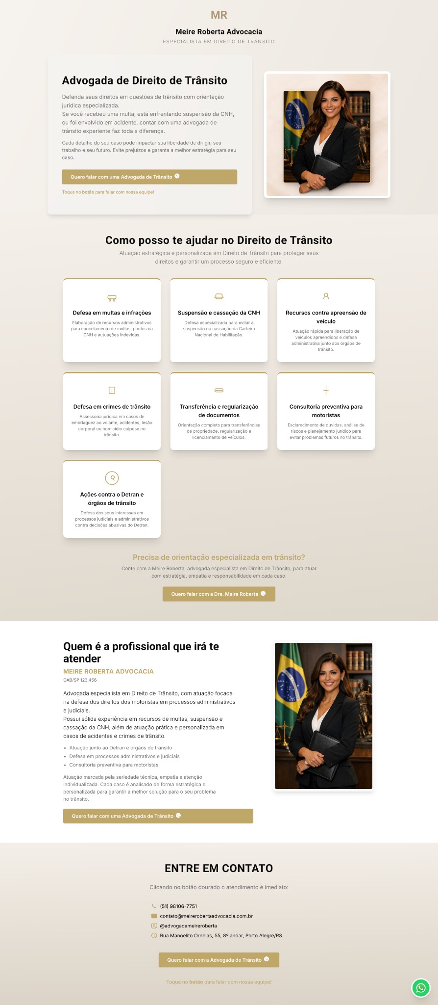 Landing page para escritório de advocacia