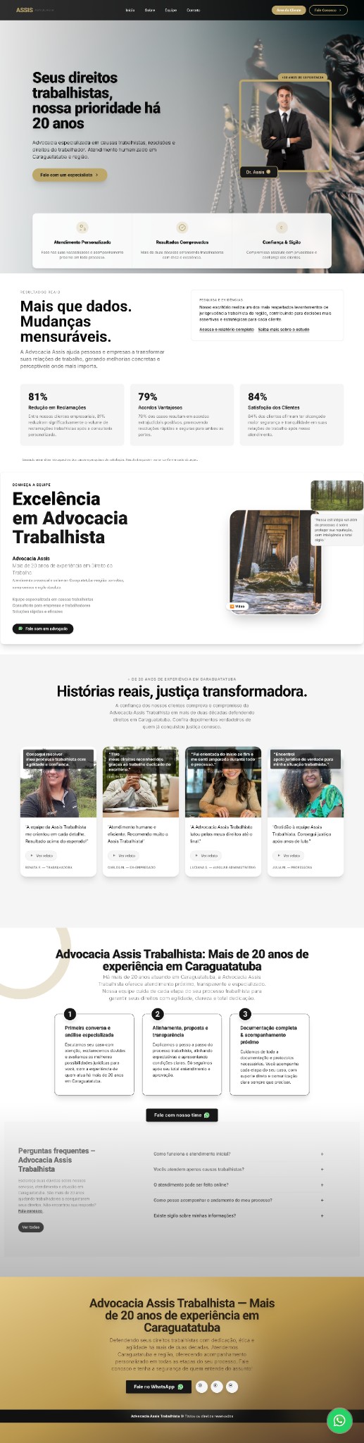 Landing page para escritório de advocacia